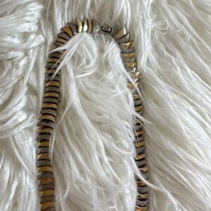 Elegant Gold and Silver Necklace